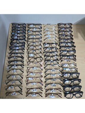 Lot of 70 Eyeglass Frames NOS Optical Shop Mix Laura Ashley Sean John Demo Lense